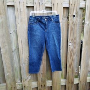 Chico's size 1 Petite so lifting cropped jeans